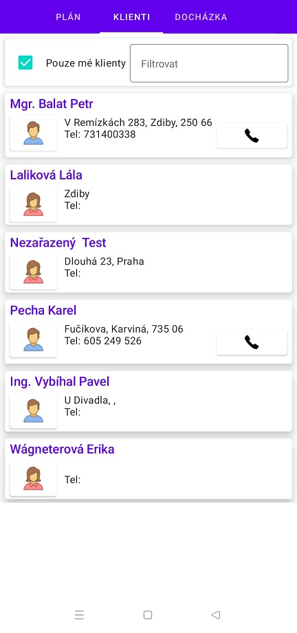 Klienti mobil
